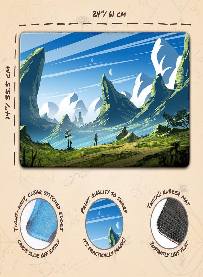 Paramint Fresh Plain (Stitched) - MTG Playmat - Compatible with Magic The Gathering Playmat - Play MTG, YuGiOh, TCG - Original Play Mat Art Designs & Accessories - Image 4